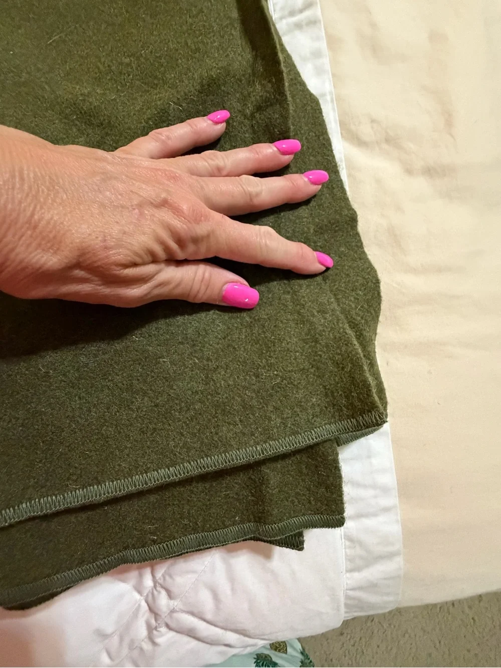 Like new Vintage US Wool Bed Blanket Military Issue No Flaws